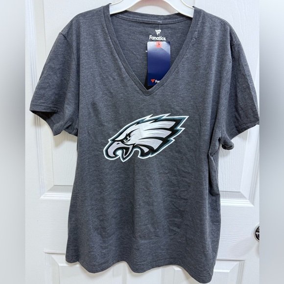NWT Fanatics Heather Gray Women's Philadelphia Eagles 🦅 T-Shirt, Size XL - Picture 1 of 3